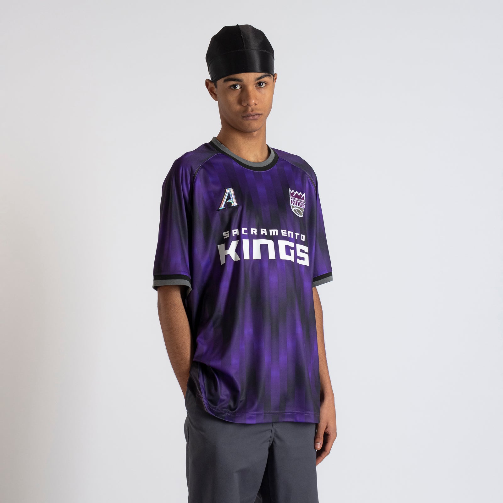 Men's Authmade x NBA Purple Sacramento Kings Soccer Kit Fashion Jersey Size: Extra Large Men's Authmade x NBA Purple Sacramento Kings Soccer Kit Fashion Jersey Size: Extra Large