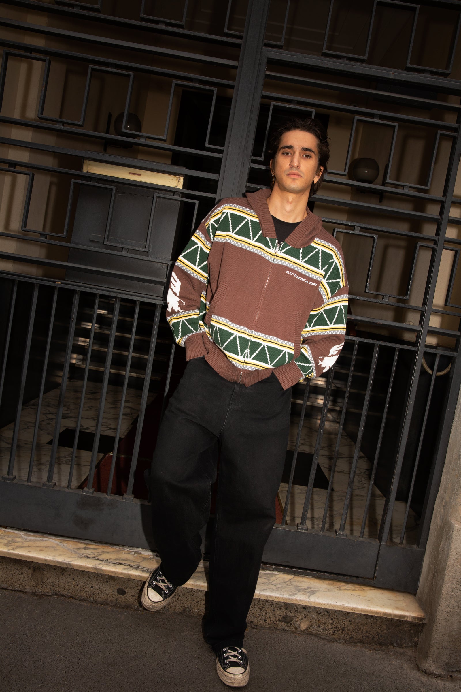 STADIUM / KNIT ZIP-UP HOODIE – Authmade