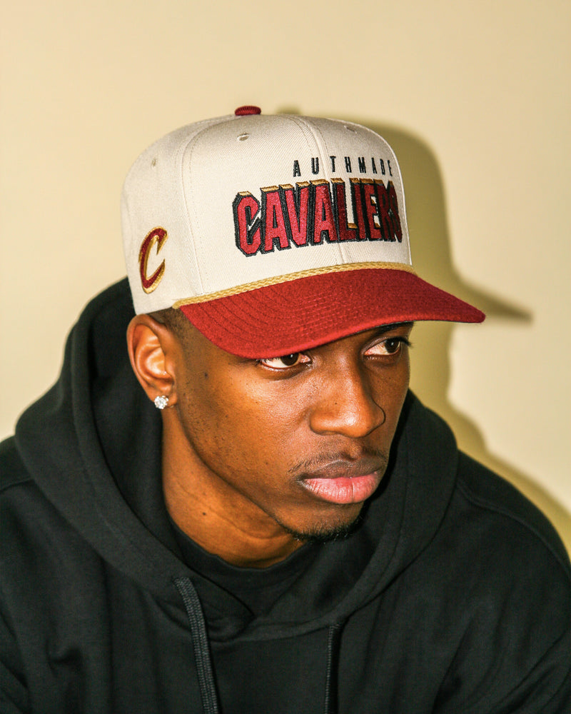 Mitchell and Ness Cleveland Cavaliers Snapback Hat Used Rare Retro OG VTG  Red