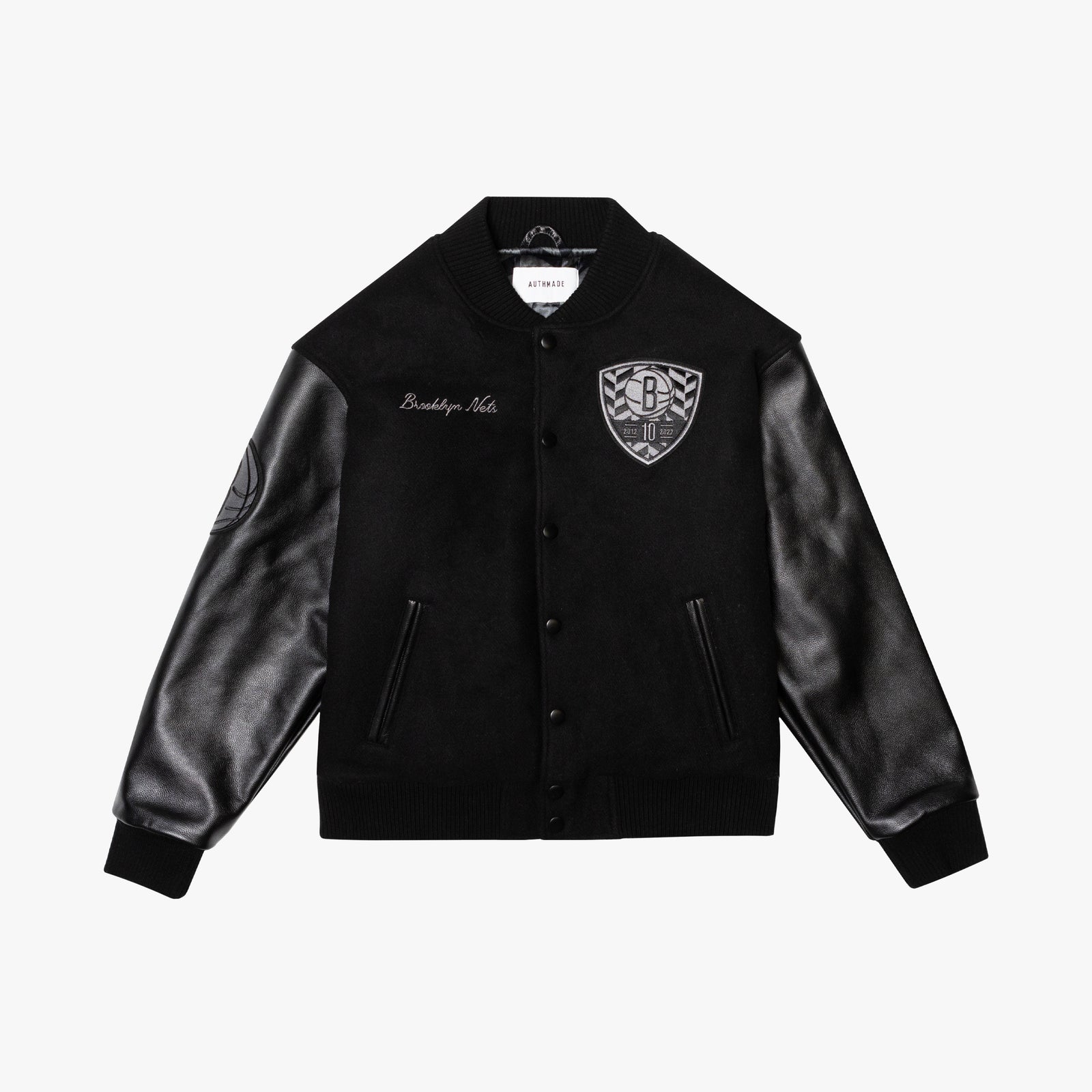 AM / Brooklyn Nets 10th Anniversary Letterman Jacket – Authmade