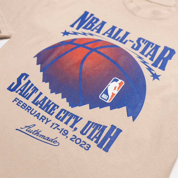 Unisex AUTHMADE x NBA Cream Washington Wizards AAPI Dreamers T-Shirt Size: Medium