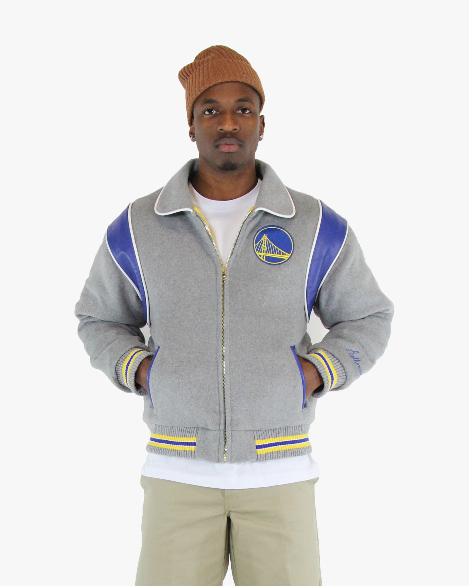 AM Golden State Warriors Championship Varsity Jacket Authmade